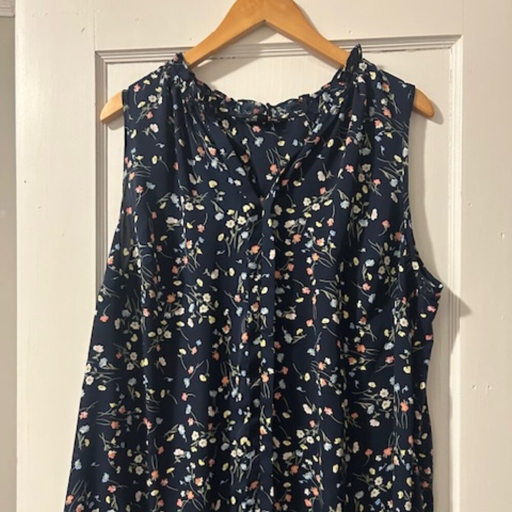 41 Hawthorn Mixed Fabric Blouse (2X)